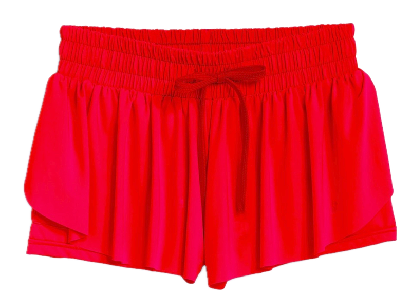 Red Fly Away Shorts