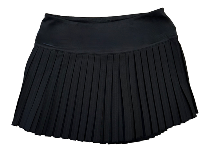 Black Pleated Skort