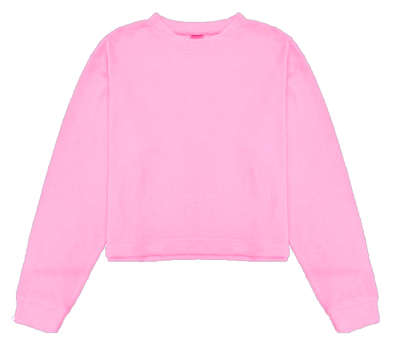 Little Girls Pink Cuddle Soft Top