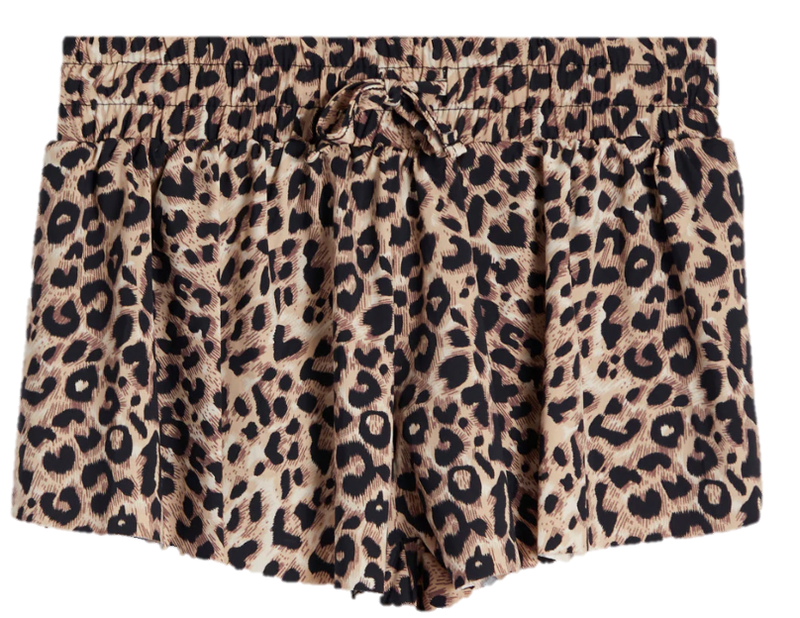 Little Girls Cheetah Print Fly Away Shorts