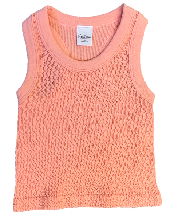 Coral Smocking Tank