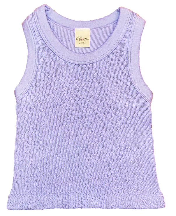 Lavender Smocking Tank