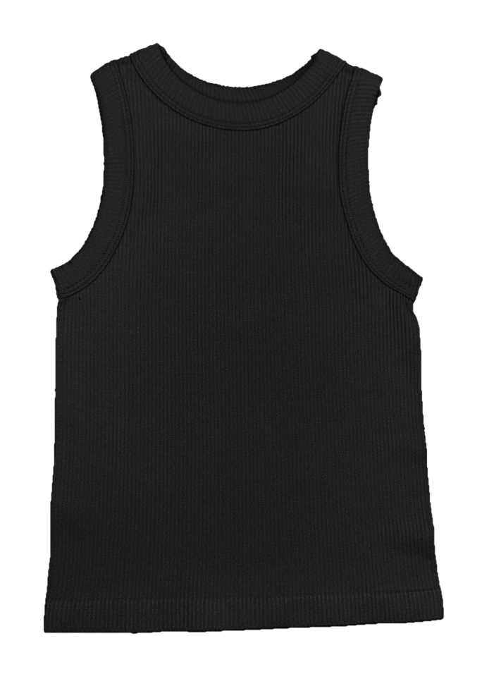 Black High Neck Tank