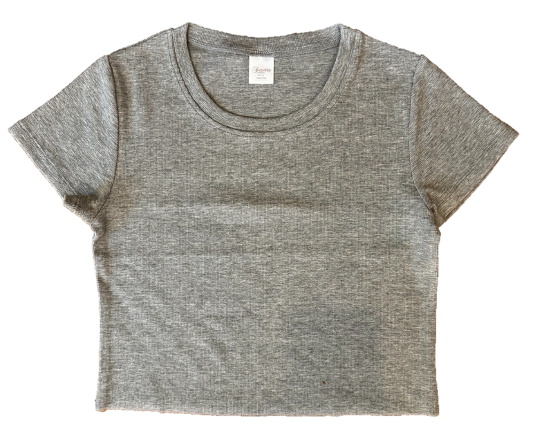 Gray Boxy Tee