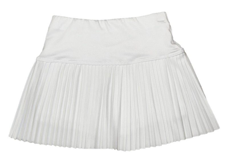 White Pleated Skort