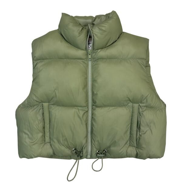 Olive Puffer Vest