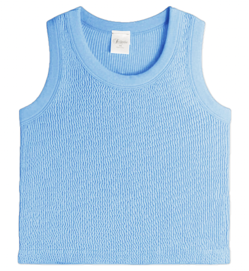 Baby Blue Smocking Tank