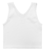 White Ribbed Brami