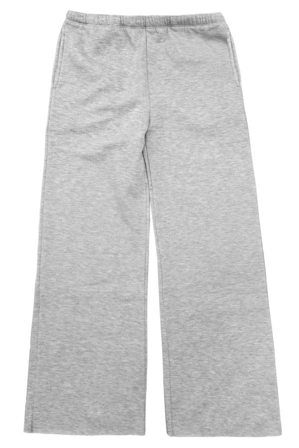 Heather Grey Wide Leg Sweatpants