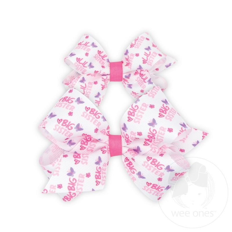 2pk Mini & Medium Sister Bows