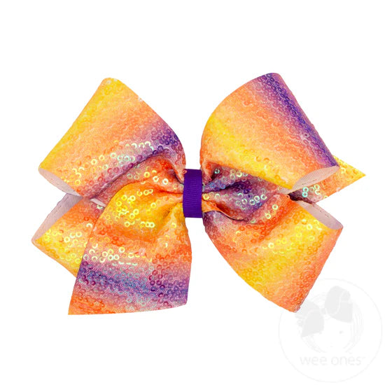 King Sugar Plum Ombre Sequins Bow