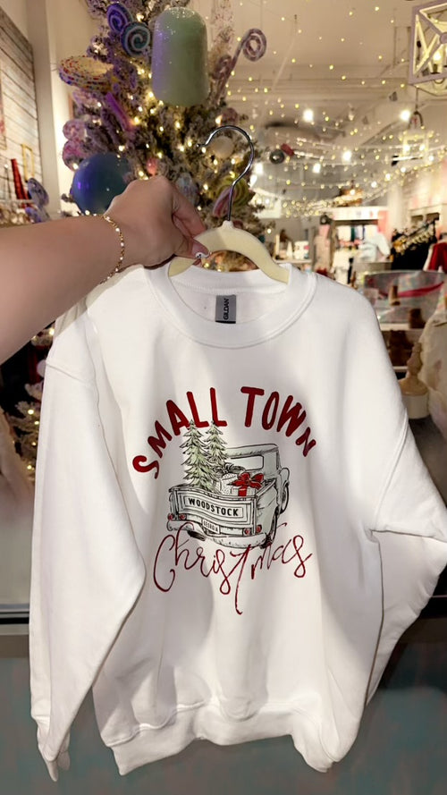 YOUTH Small Town Christmas Crewneck