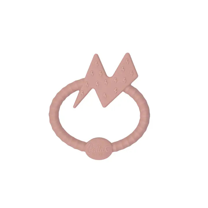 Pink Bolt Silicone Teether