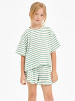 Stripe Mint Crop Top