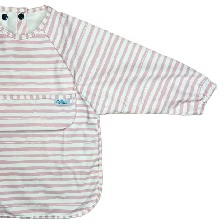 Brush Stripe Long Sleeve Bib