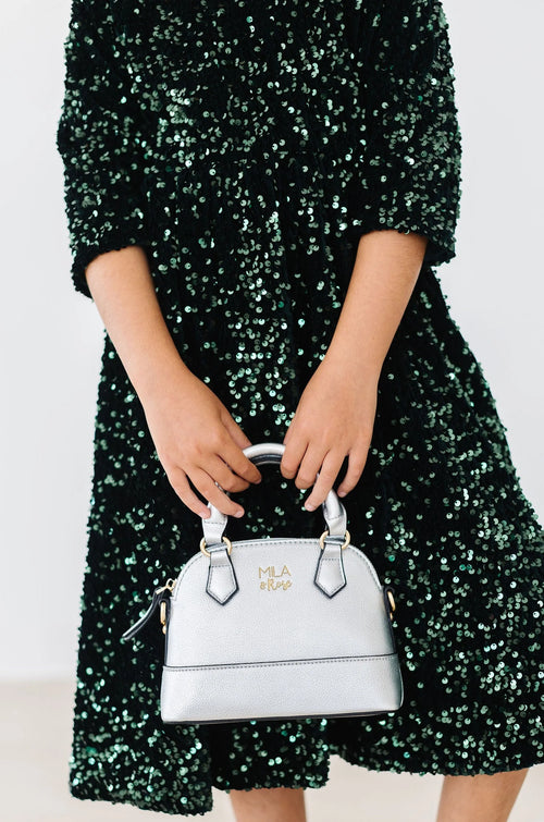 Hunter Green Velvet Sequin Dress