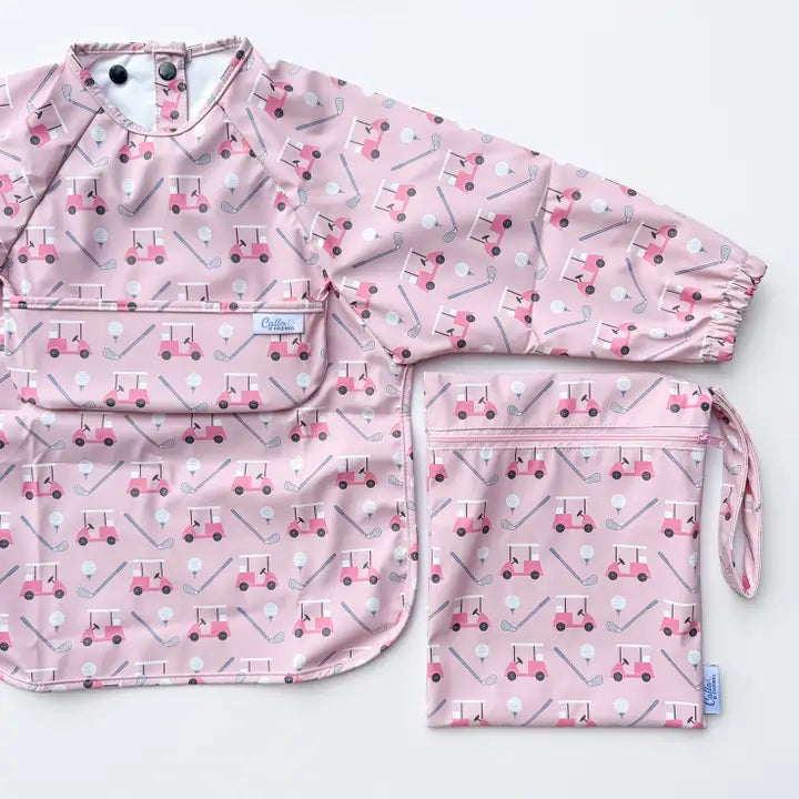 Pink Golf Long Sleeve Bib