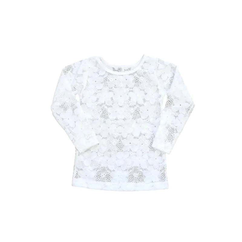 French Vanilla Lace Layering Top