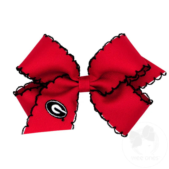 Georgia Medium Moonstitch Grosgrain Hair Bow