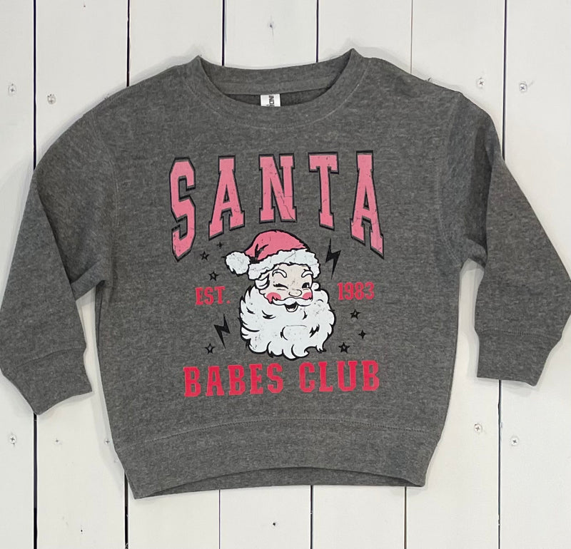 Toddler Santa Babe's Club Crewneck