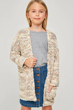 Textured Dolman Sleeve Sweater Cardigan