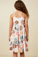 Floral Ruffle Tiered Tank Dress