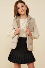 Padded Zip Up Hooded Vest