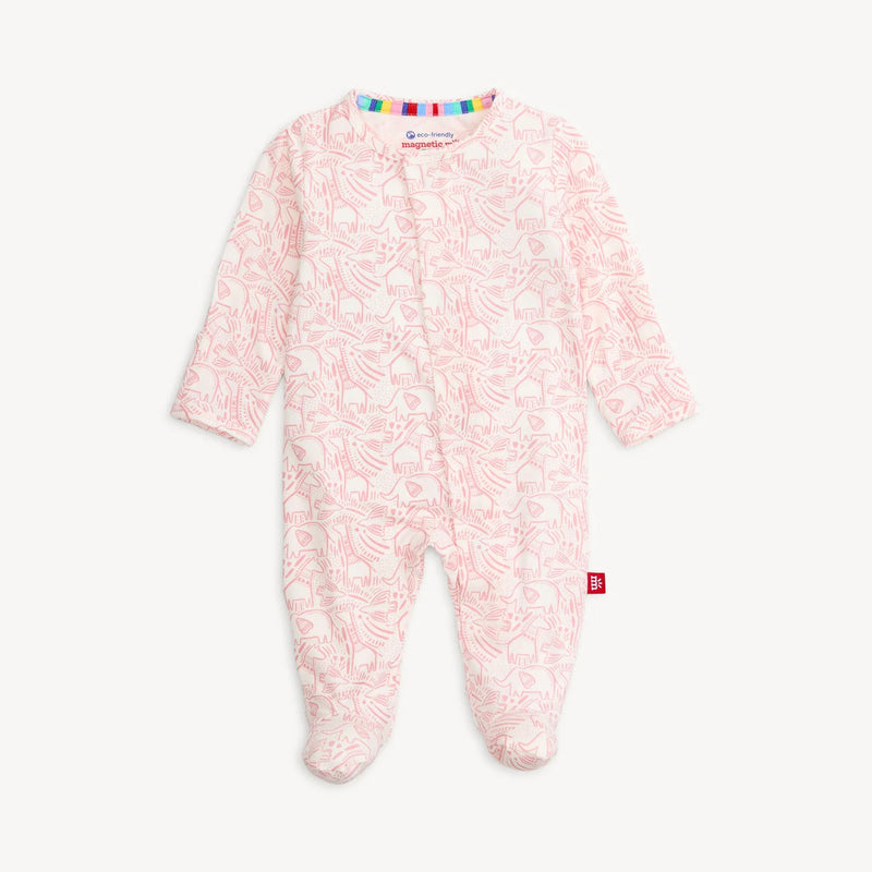 Pink Herds Of Feather Footie