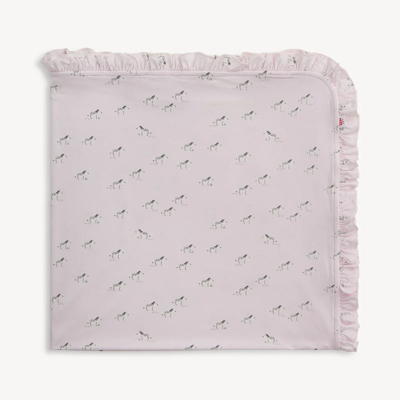 Pink Savannah Plains Ruffle Blanket