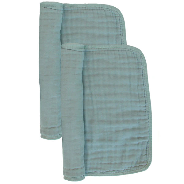 CLOUD MUSLIN™ BURP CLOTH 2 PACK- STEEL