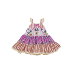 Golden Plum Twirler Dress