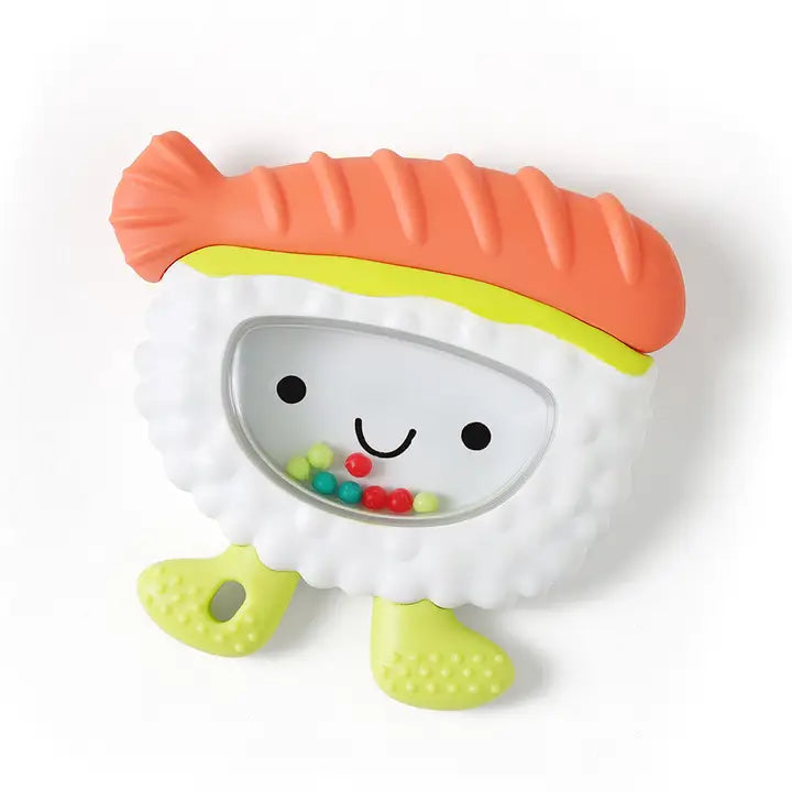 Sushi Teething + Rattle Toy