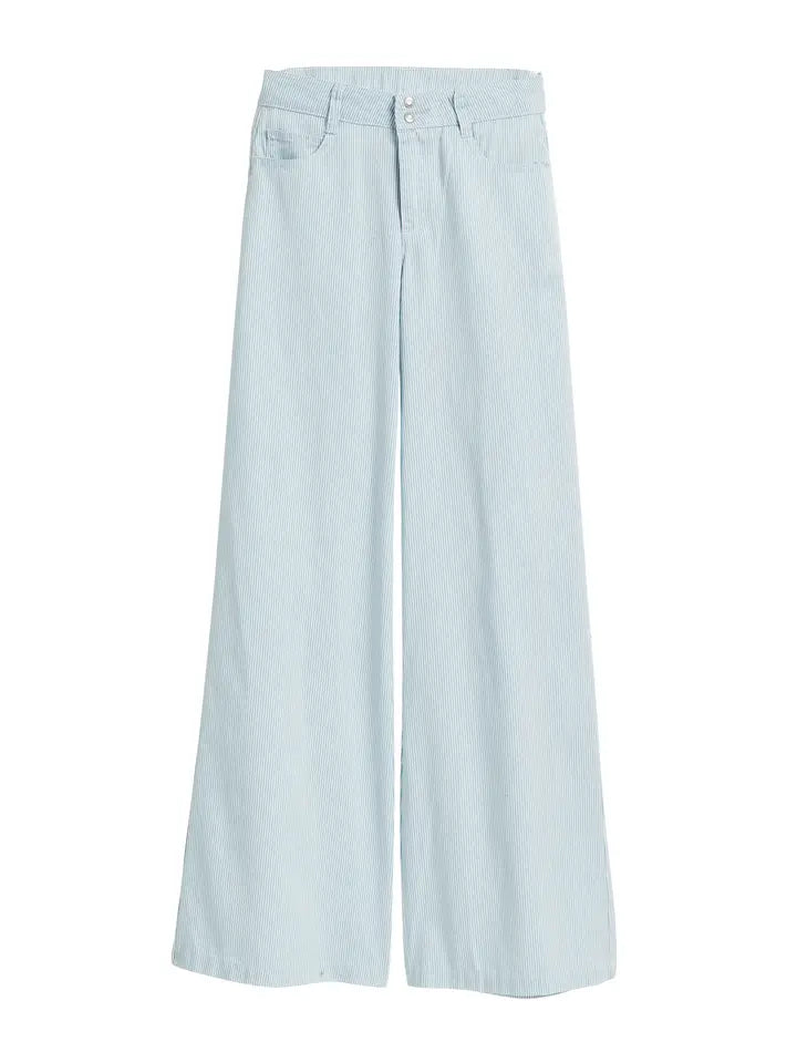 Stripe Wide Leg Pants
