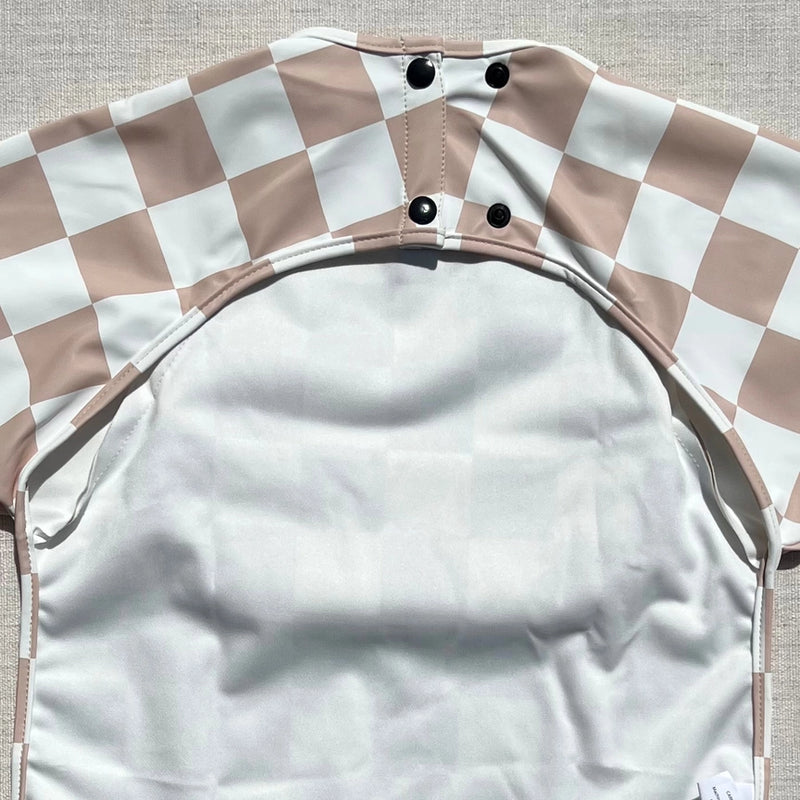 Khaki Lighting Bolts Long Sleeve Bib