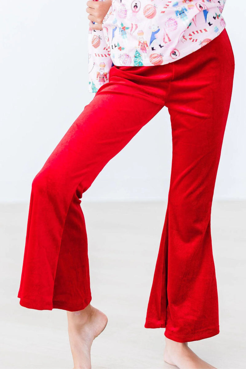 Baby Red Velvet Bell Bottoms