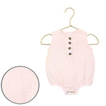Blush Cloud Muslin Bubble Romper