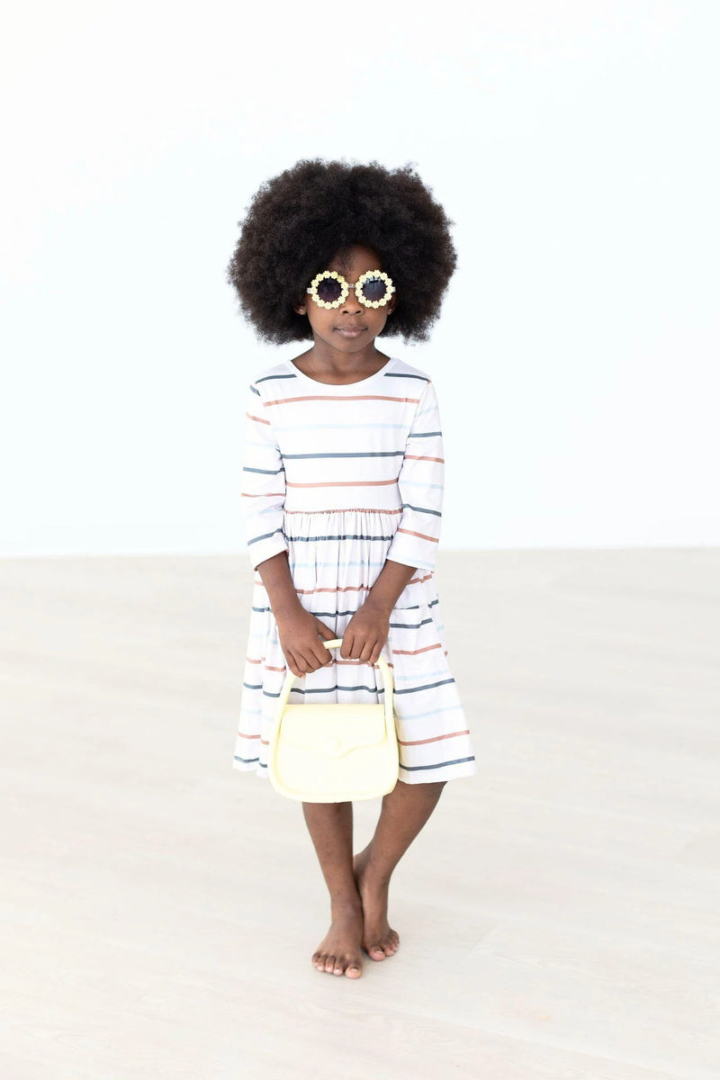 Fall Stripes Pocket Twirl Dress