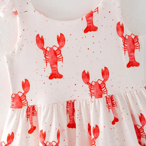 Lobster Print Patchwork Dress