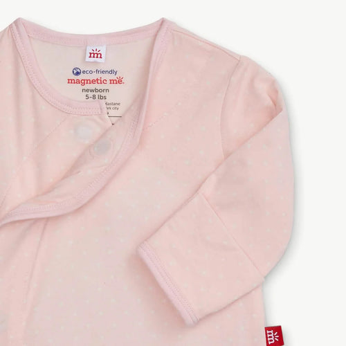 Pin Dot Pink Kimono Hat Set