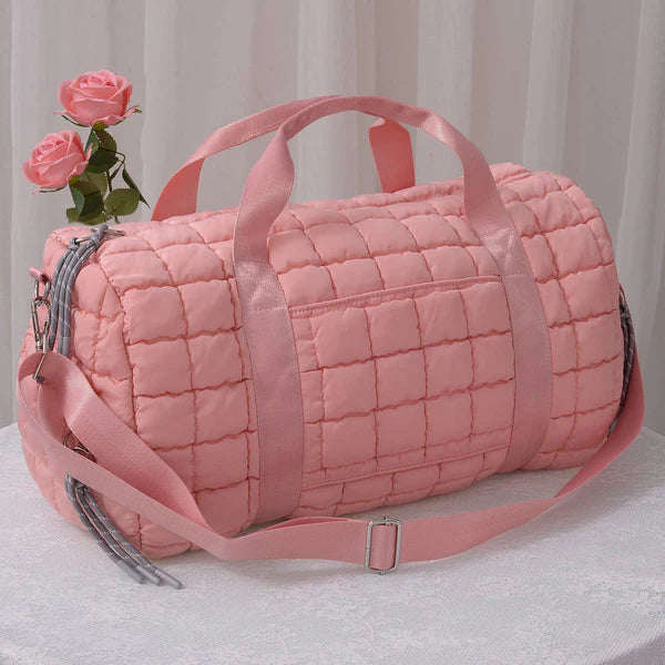 Quilted Puffer Weekender Bag