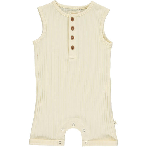 Ribbed Henley Playsuit