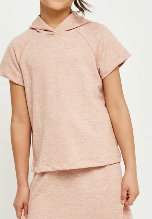 Hooded French Terry Knit Tee