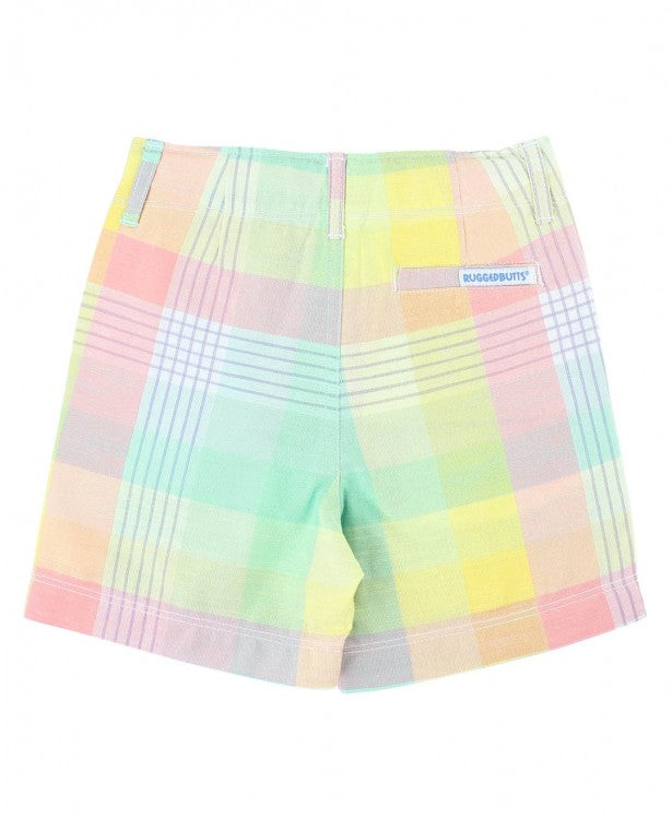 Cheerful Rainbow Plaid Shorts