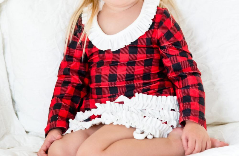Buffalo Plaid Gown with Bloomers