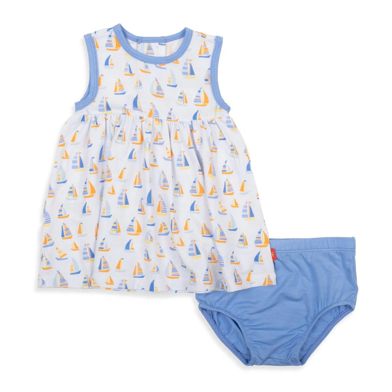 Good Vibe On The Tide Baby Dress & Diaper Cover