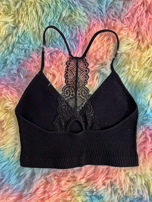 Bralette with laced back (one size fits all)