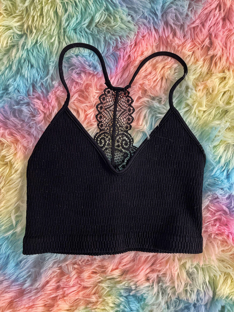 Bralette with laced back (one size fits all)
