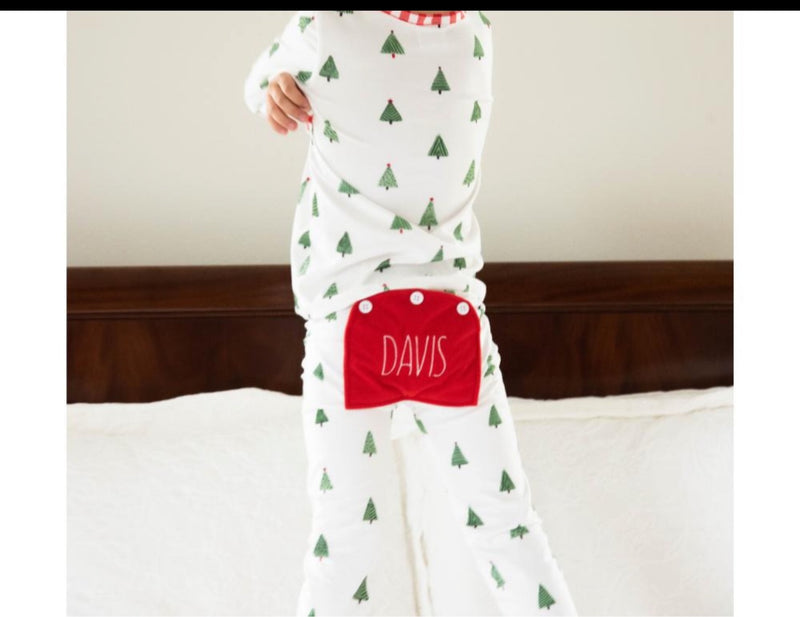 Baby Christmas Tree Buttflap Pajamas